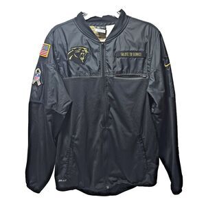 Nike Salute to Service Black Carolina Panthers Lightweight Jacket Men's Medium